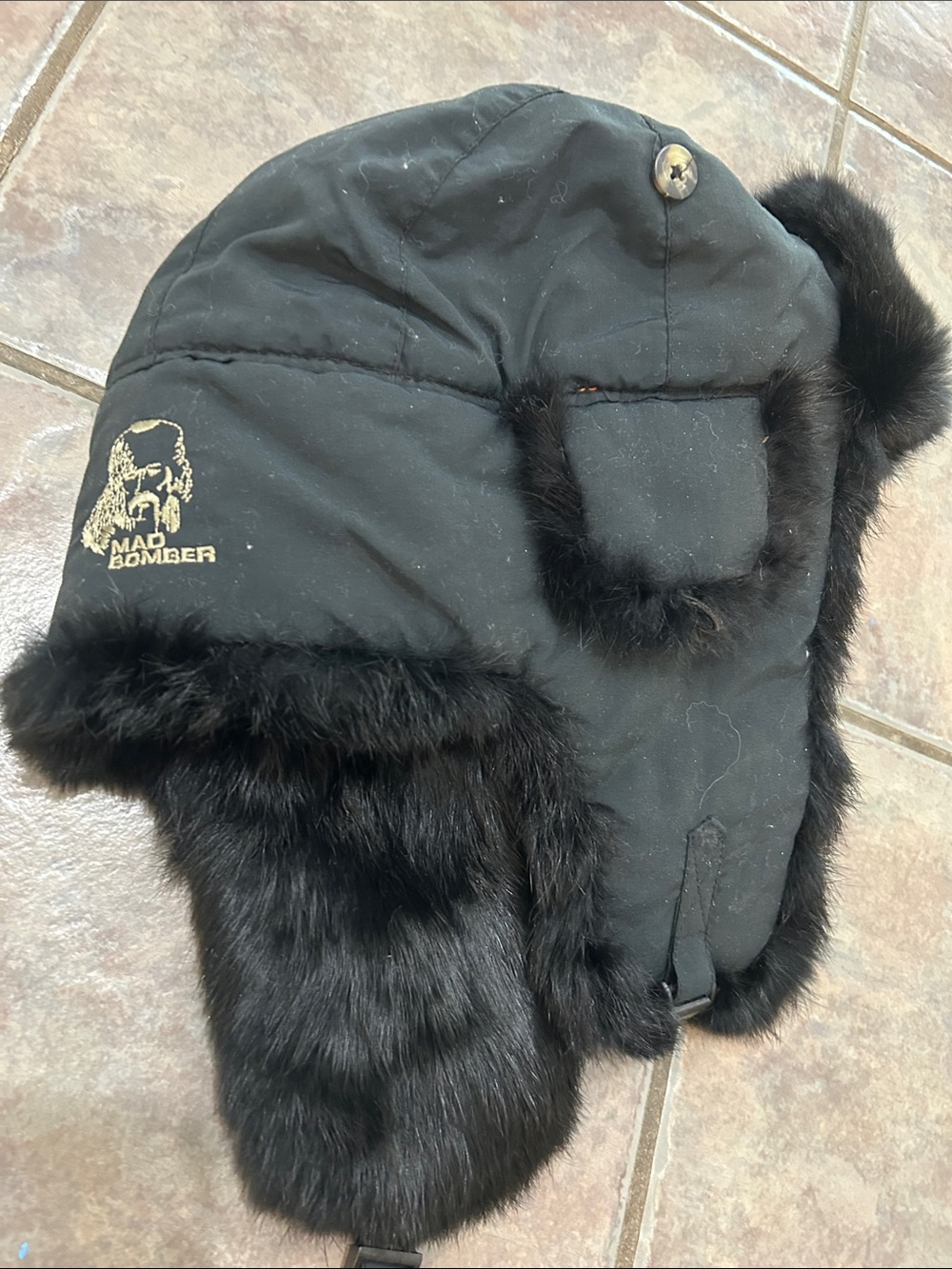 Lux Real Fur Trapper Hat - Black - Picture 2 of 3